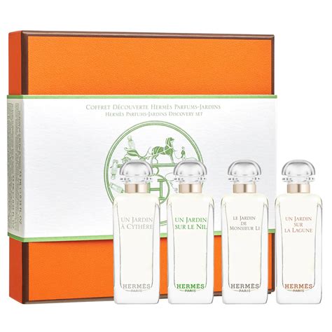 hermes jardins eau de toilette travel set|hermes gardens perfume set.